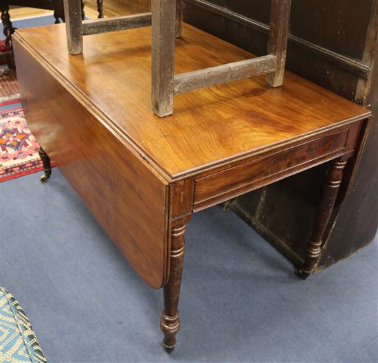 A mahogany large pembroke table W.122cm